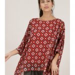 Tunique-courte-ample-46,95€ Motifs fantaisie graphique rétro